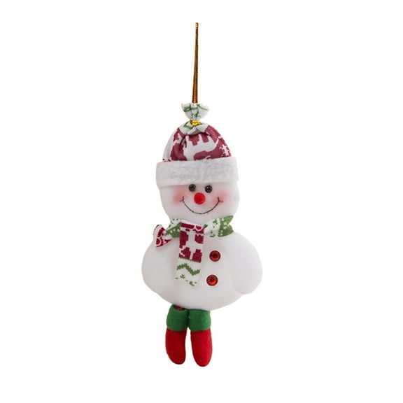 Mecorevxz Christmas Fabric Hanging Ornaments,Christmas Cute Doll Small Pendant Christmas Tree Hanging Decorations,Car Hanging Decoration(A)