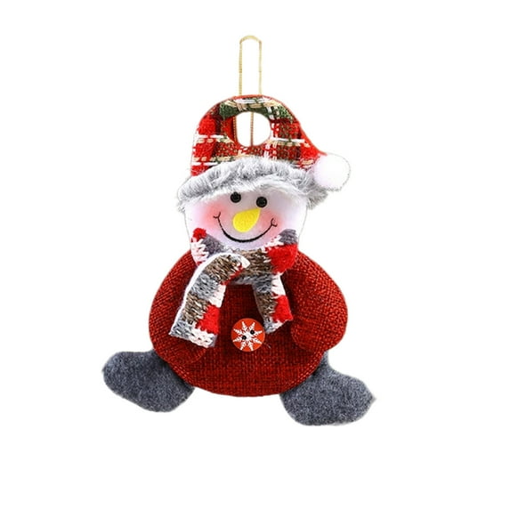 Mecorevxz Christmas Fabric Hanging Ornaments,Christmas Cute Doll Small Pendant Christmas Tree Hanging Decorations,Car Hanging Decoration(B)
