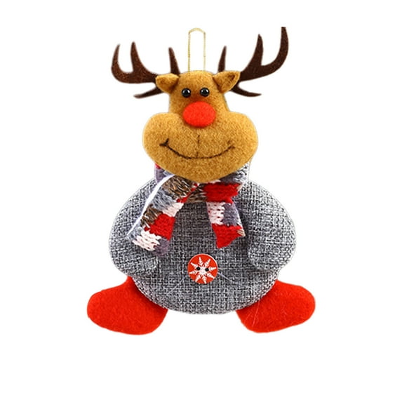 Mecorevxz Christmas Fabric Hanging Ornaments,Christmas Cute Doll Small Pendant Christmas Tree Hanging Decorations,Car Hanging Decoration(C)