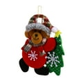 thumbnail image 1 of Mecorevxz Christmas Fabric Hanging Ornaments,Christmas Cute Doll Small Pendant Christmas Tree Hanging Decorations,Car Hanging Decoration(D), 1 of 8