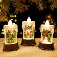 thumbnail image 1 of Mecorevxz Christmas Luminous Water Filled Candles Small Wind Lights Night Lights Ornaments Christmas Decorations100ml, 1 of 4