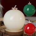 thumbnail image 1 of Mecorevxz Christmas Snowflake Ball Candles Soy Wax Christmas Scented Candles Xmas Table Snowflake Decor Festival Holiday Lovely Ornaments Suitable for Xmas Decor,Christmas Gifts(White), 1 of 8