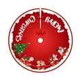 thumbnail image 1 of Mecorevxz Christmas Tree Skirt Red Christmas Decorations - Xmas Tree Skirt Mat with Santa Claus Snowflake Pattern for Indoor Outdoor Merry Christmas Holiday Party Decor,35inch(E), 1 of 7