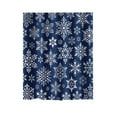 thumbnail image 1 of Mecorevxz Christmas Winter Snowflake Christmas Printed Polyester Shower Curtain Suitable for Bathroom,70x47in, 1 of 4