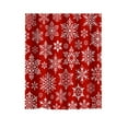 thumbnail image 1 of Mecorevxz Christmas Winter Snowflake Christmas Printed Polyester Shower Curtain Suitable for Bathroom,70x47in, 1 of 4