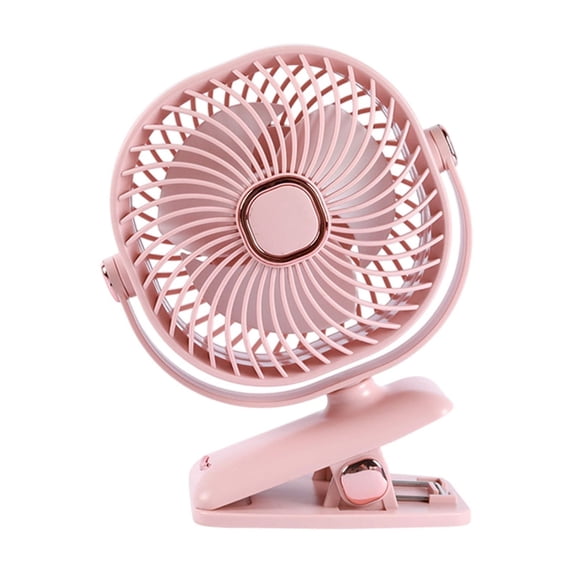 Mecorevxz Clip Fan Rechargeable Battery Powered Fan 3 Speed Portable Small Fan Great for Outdoor Camping Home,Office Supplies(Pink)