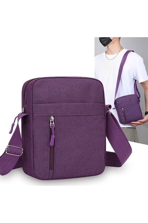 Crossbody Sling Bag for Women & Men,Waterproof Sling Backpack,Lightweight Shoulder Chest Bag for Hiking,Travel(Purple)