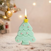 Mecorevxz Cute Christmas Tree Shaped Aromatherapy Candles, Home Decor Candle, Scented Candle Party Christmas Home Decoration Gifts Room Decor(Mint Green)