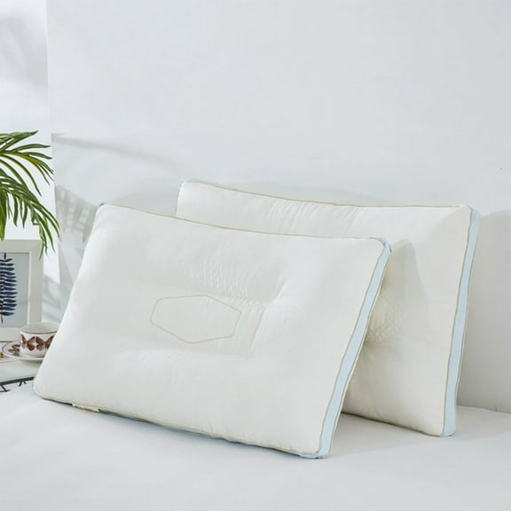 Mecorevxz Deep Sleep Pillow,Patented Ergonomic Contour Design for Side & Back Sleepers,Orthopedic Cervical Shape Gently Cradles Head & Provides Neck Support & Shoulder Pain Relief - Blue