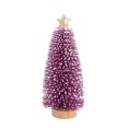 thumbnail image 1 of Mecorevxz Desktop Miniature Needle Tree Tabletop Christmas Tree Small Xmas Tree Decor with Wooden Base(Purple), 1 of 9