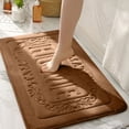 thumbnail image 1 of Mecorevxz Diatomaceous Bathroom Rugs Non Slip Washable, Super Absorbent Thin Bath Mat Small Fast Dry Bathroom Rugs,Coffee 18"x 26", 1 of 7