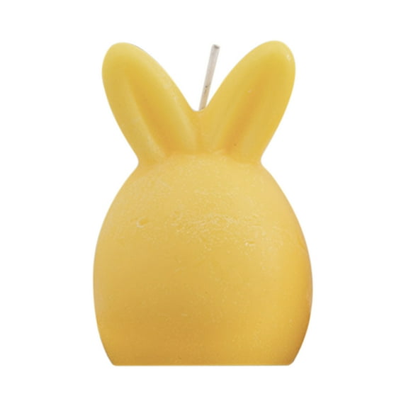 Mecorevxz Easter Candles Rabbit Shape Bunny Spring Rabbit Candles Gifts for Easter Bunny Decorations Party Table Home Decor,Easter Decorations(Yellow)