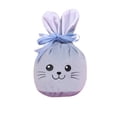 thumbnail image 1 of Mecorevxz Easter Cute Bunny Gift Bags with Drawstring 5.5 x 4.3 Inch Rabbit Ear Velvet Easter Bags Easter Candy Pouches Easter Eggs Hunt Basket Party Supplies(Sky Blue), 1 of 6