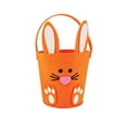 thumbnail image 1 of Mecorevxz Easter Decorations Non Woven Bunny Candy Bucket Egg Hunts Tote Bag Storage Basket and Gift Basket Suitable for Easter Decor(Orange), 1 of 7