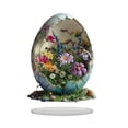 thumbnail image 1 of Mecorevxz Easter Eggs Acrylic 2D Decoration Home Living Room Bedroom Desktop Decoration Decoration Suitable for Easter Decor(B), 1 of 7