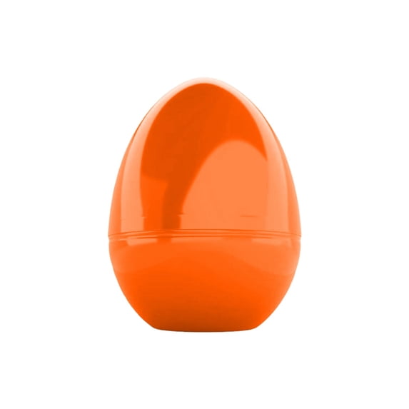 Mecorevxz Easter Eggs Plastic Egg Color Toy 12x8cm Twisted Eggs with Opening Filled Decorative Eggs(Orange)
