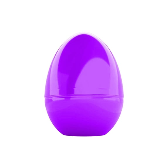 Mecorevxz Easter Eggs Plastic Egg Color Toy 12x8cm Twisted Eggs with Opening Filled Decorative Eggs(Purple)