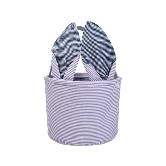 Mecorevxz Easter Eggs Storage Baskets with Bunnys Ears Easter Decorations Handheld Buckets Bags Solid Color Bag Bunny Ear Bag Suitable for Easter Decorations(Purple)