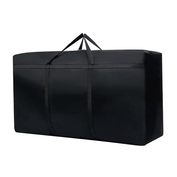 Mecorevxz Extra Large Storage Bags, Moving Tent Waterproof Storage Bags, Foldable Big Duffle Bag for Travel, Christmas Tree Storage Bag,75x48x28cm(Black)