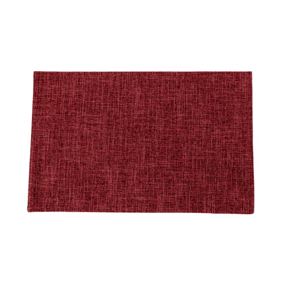 Mecorevxz Fashionable and Beautiful Table Runner Leather Placemats Double Sided Western Style Household Heat Insulating Mats(Wine)