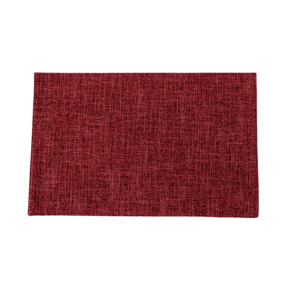 Mecorevxz Fashionable and Beautiful Table Runner Leather Placemats Double Sided Western Style Household Heat Insulating Mats(Wine)
