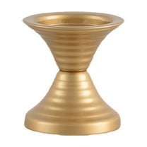 Mecorevxz Gold Threaded Candlestick, Elegant Metal Candlestick Holders for Vintage Taper Candle Holders, Fireplace Mantels, Home Decor, Weddings and Party Decorations(A)