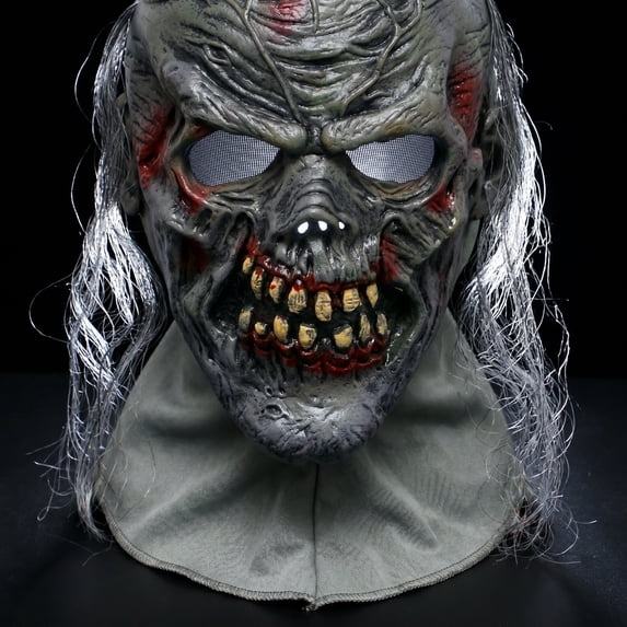 Mecorevxz Halloween Scary Mask Prank Mask Party Mask Suitable for Halloween Decorations(B)