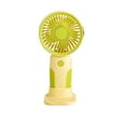 thumbnail image 1 of Mecorevxz Handheld Fan Summer Portable Carry Small Fan Rechargeable Household Small Fan Outdoor Gift Fan Light Sound Low Noise(Green), 1 of 7