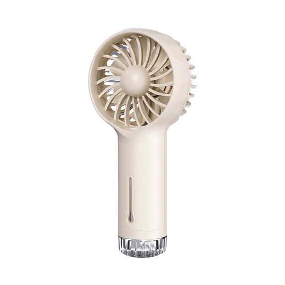 Mecorevxz Handheld Misting Fan Portable, Small Personal Rechargeable Mist Fan Water Spray,Hand Mister Fans, 4-15 Hrs Runtime for Travel Home Office Outdoor(Beige)