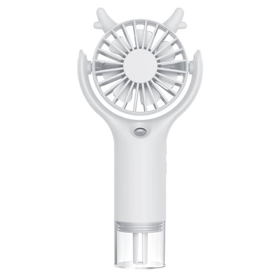 Mecorevxz Handheld Misting Fan Portable, Small Personal Rechargeable Mist Fan Water Spray,Hand Mister Fans, 4-15 Hrs Runtime for Travel Home Office Outdoor(White)