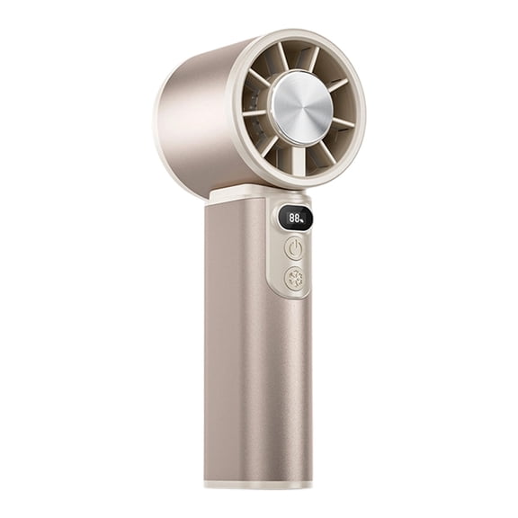 Mecorevxz Hardware High Wind Fan Heavy-Duty Metal Fan Portable Industrial Fan Quiet Fan for Home,Outdoor,Travel(Gold)