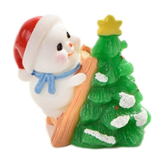 Mecorevxz Mini Snowman Figurines Christmas Tiny Snowman Decoration with Top Hat Xmas Micro Landscape Ornament Mini Garden Dollhouse Accessories for Crafts DIY Xmas Winter Party,Xmas Gifts