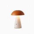 thumbnail image 1 of Mecorevxz Mushroom Shaped Table Lamp Night Light Rechargeable LED Lamp Bedside Lamp Living Room Lamp Ambient Lighting for Home Decor(Orange), 1 of 6