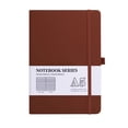 thumbnail image 1 of Mecorevxz Notepad with Inner Pockets Hard Leather Cover with Lines 80g Thick Paper of Superior Quality 200 Pages for Writing Notes for Office Supplies(Brown), 1 of 7