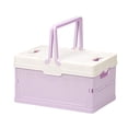 thumbnail image 1 of Mecorevxz Outdoor Camping Folding Box Car Trunk Camping and Picnic Storage Box Small Household Storage Container(Purple), 1 of 7
