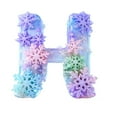 thumbnail image 1 of Mecorevxz Personalized A-Z Letter Ornaments for Christmas Tree 26 Alphabet Snowflake Christmas Ornament 2D Acrylic Xmas Hanging Pendant Suitable for Xmas Tree Decor,Christmas Gifts(H), 1 of 7