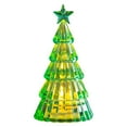 thumbnail image 1 of Mecorevxz Plastic Christmas Tree Lamp,Light Up crystals Lights, 4.4 x 2.28 Inch Mini Christmas Tree with Lights for Room Table Decor, 1 of 7