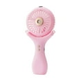 thumbnail image 1 of Mecorevxz Portable Water Mist USB Fan Folding Adjustable Portable Handheld Charging Quiet Neck Mini Fan(Pink), 1 of 8