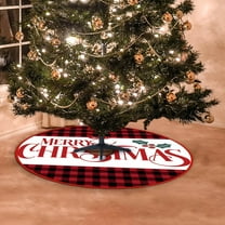 Mecorevxz Red Christmas Tree Skirt 48",White Xmas Decorations for 4ft Christmas Tree (White, 48in)