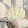 thumbnail image 1 of Mecorevxz Seashell Throw Pillows Shell Shaped Pillow Beige Sea Shell Pillows for Bed Seashell Decorative Pillow Soft Plush Pillow Sea Couch Decoration(13 x 10 inch), 1 of 7