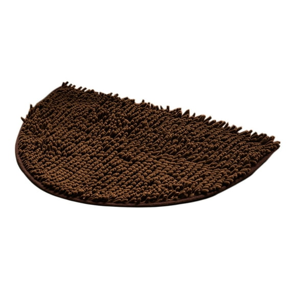 Mecorevxz Semi-circular Floor Mats,Entrance Entrance Bedroom Kitchen Living Room Carpet Bathroom Entrance Absorbent Non-slip Mat Floor Mat, Super Absorbent,Courtyard Swimming(Coffee)