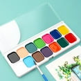 thumbnail image 1 of Mecorevxz Semi-dry Solid Watercolor Paint Set 12 Colors 14 Colors 18 Colors Painted Watercolor Washable Watercolor Paint(C), 1 of 8