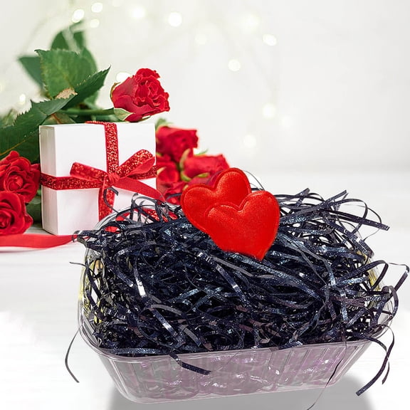 Mecorevxz Shimmering Golden Silk Rafi Grass 100g,Heart-Shaped Decor,Valentines Gift Ideas,Romantic Home Decor,Q