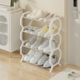 thumbnail image 1 of Mecorevxz Shoe Rack Storage Organizer with 4 Tiers Metal Shelves for Bedroom Closet Entry Dorm Room, 1 of 7