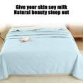 thumbnail image 1 of Mecorevxz Soy Fiber Refrigeration Quilt Cool Quilt Washed Quilt Core Machine Washable Thin Quilt,Light Blue, 1 of 2