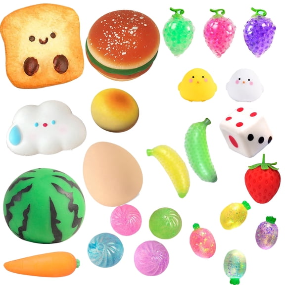 Mecorevxz Stress Toys Simulated Watermelon Pinch and Release Ball To Release Stress Ball
