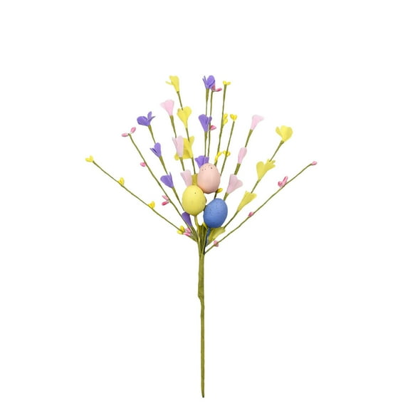 Mecorevxz Superior Artificial Easter Eggs Branchs with Lifelike Berry and Eggs Decorations for Easter Decor Realistic Full and Beautiful(B)