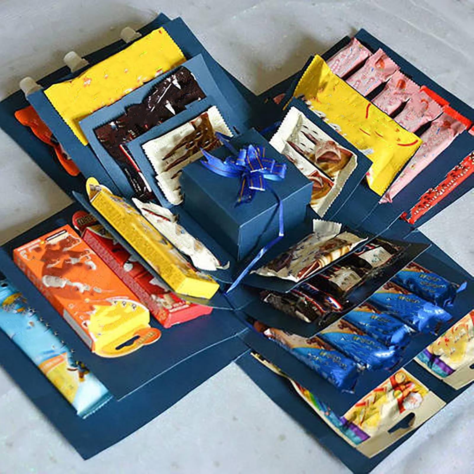 Mecorevxz Surprise Explosion Box, DIY Explosion Box with 4 Faces ...