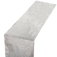 thumbnail image 1 of Mecorevxz Table Runner Sheer Gauze Sequin Glitter Foil Table Runner Roll Mesh Metallic Gold Tables Decoration for Valentines Day Wedding Anniversary,275x28cm(Silver), 1 of 7