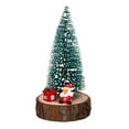 thumbnail image 1 of Mecorevxz Tabletop Mini Christmas Tree,9.84 Inch Simulated Snow Miniature Christmas Trees with Wooden Base for Christmas Decor Xmas Party Home Table Decorations, 1 of 9